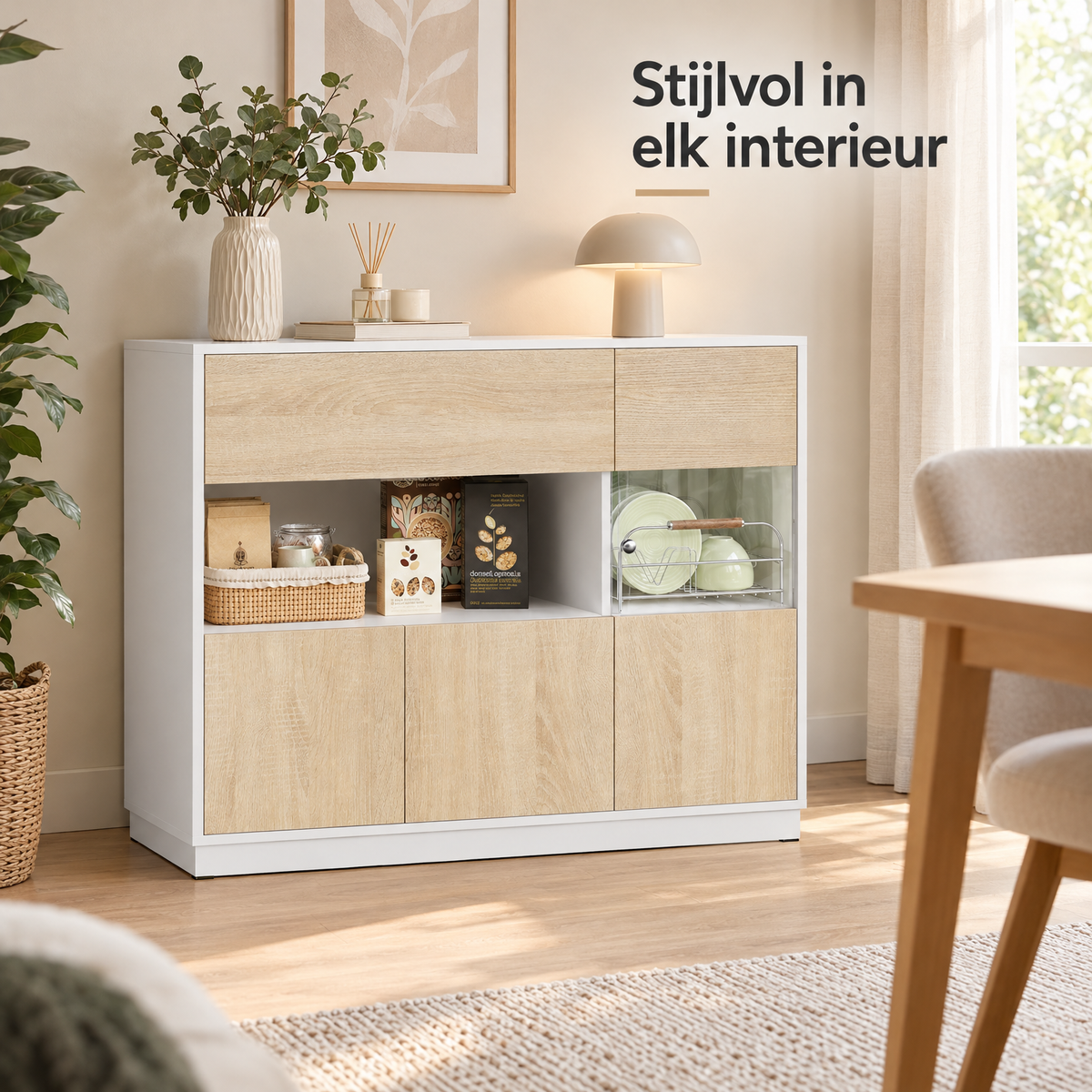 dressoir 100 cm in gebruik in een passende praktijksituatie