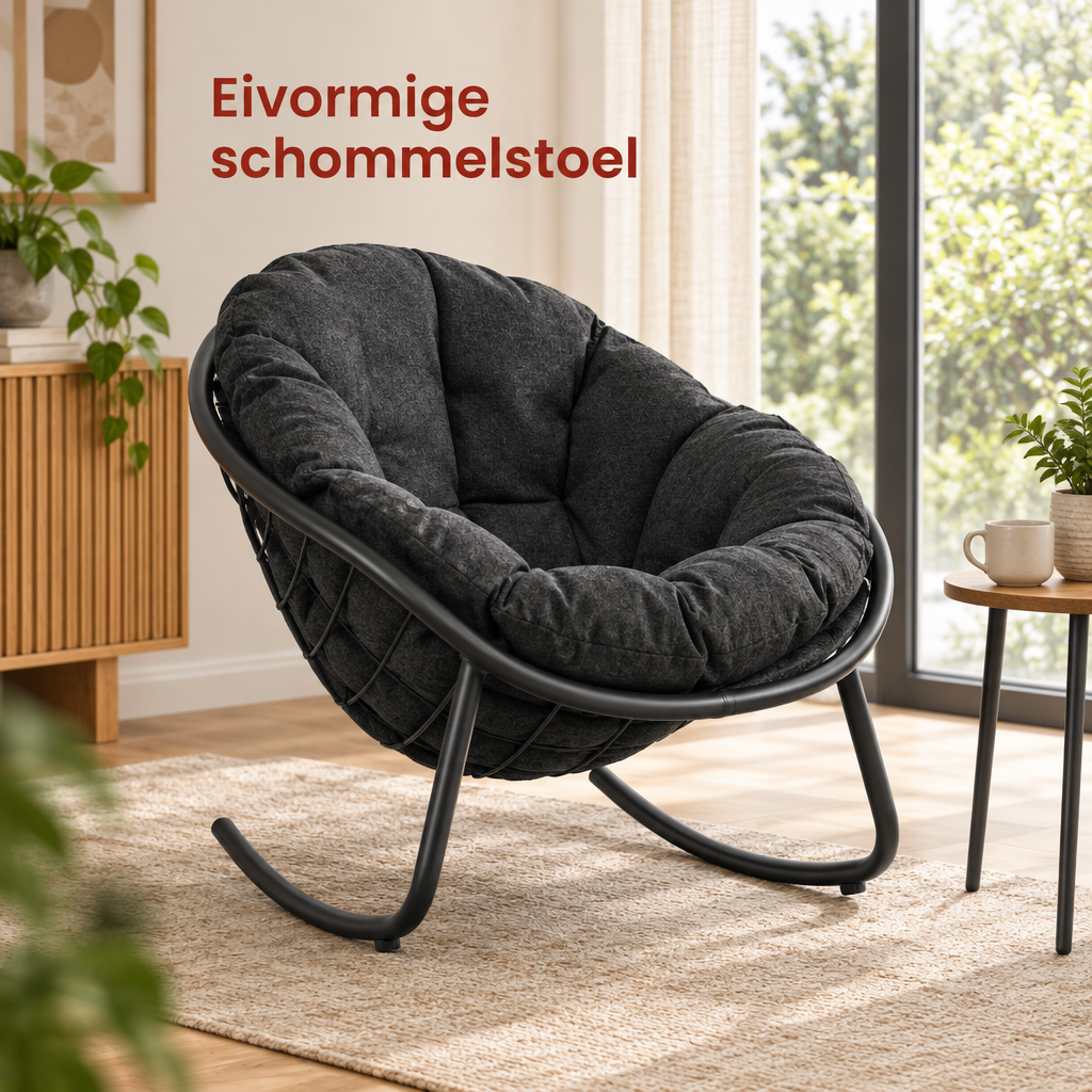 eivormige schommelstoel in gebruik in een passende praktijksituatie