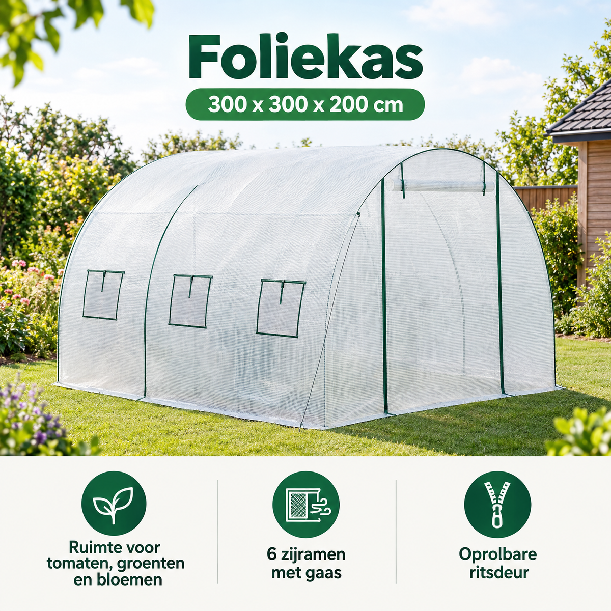 Praktische toepassing en keuzehulp voor foliekas