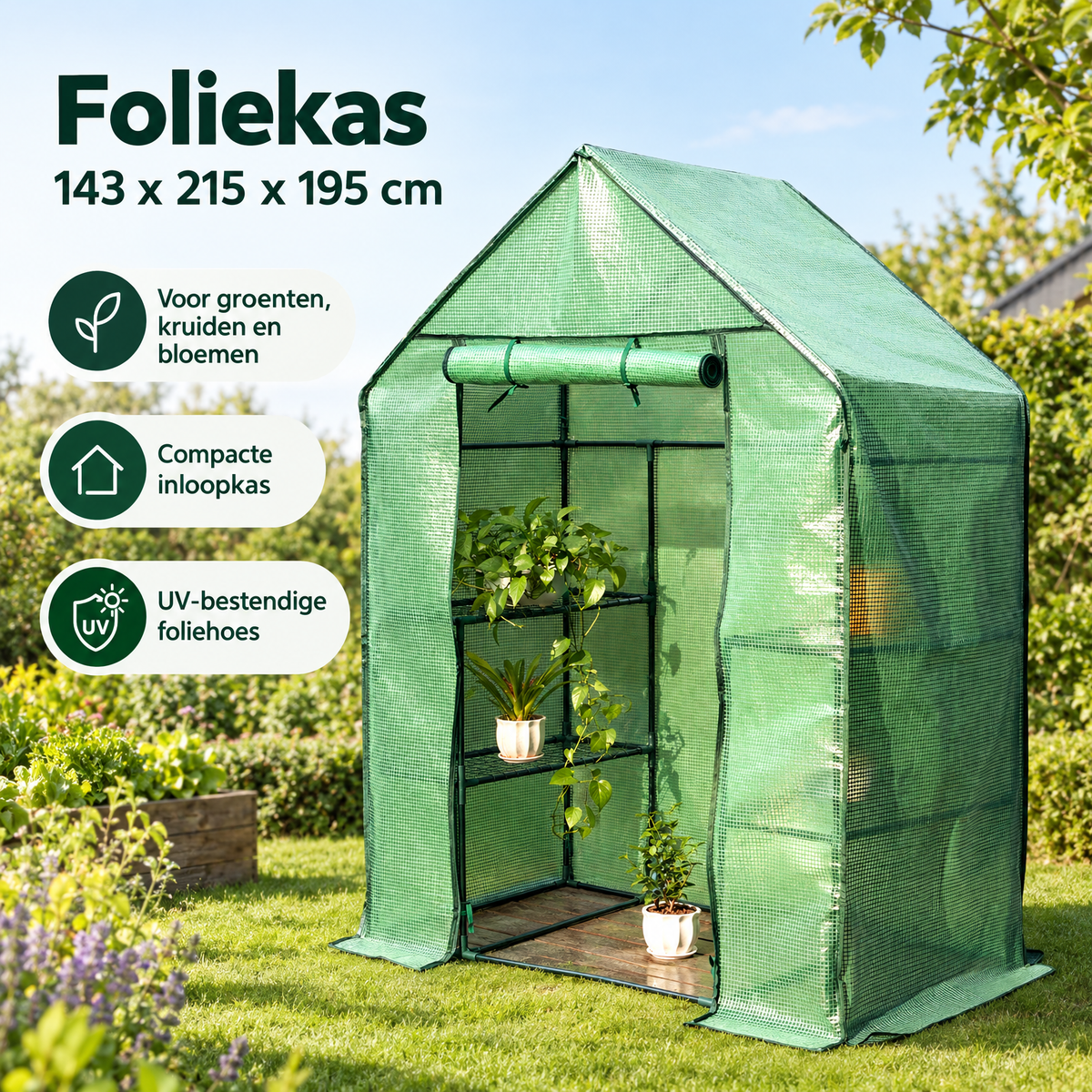 Praktische toepassing en keuzehulp voor foliekas