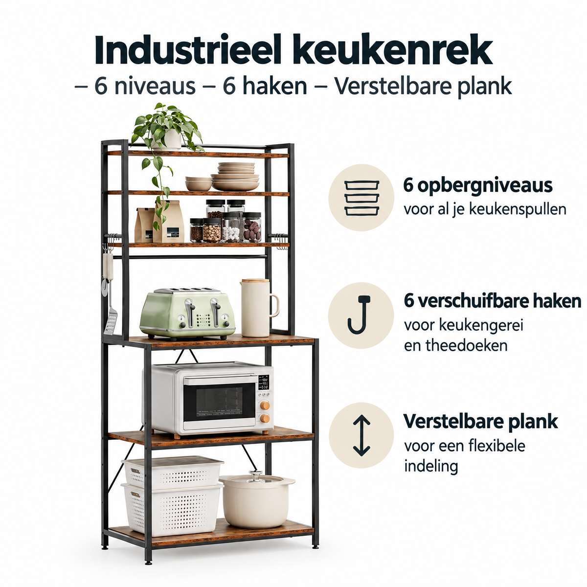Belangrijkste voordelen en eigenschappen van industrieel keukenrek