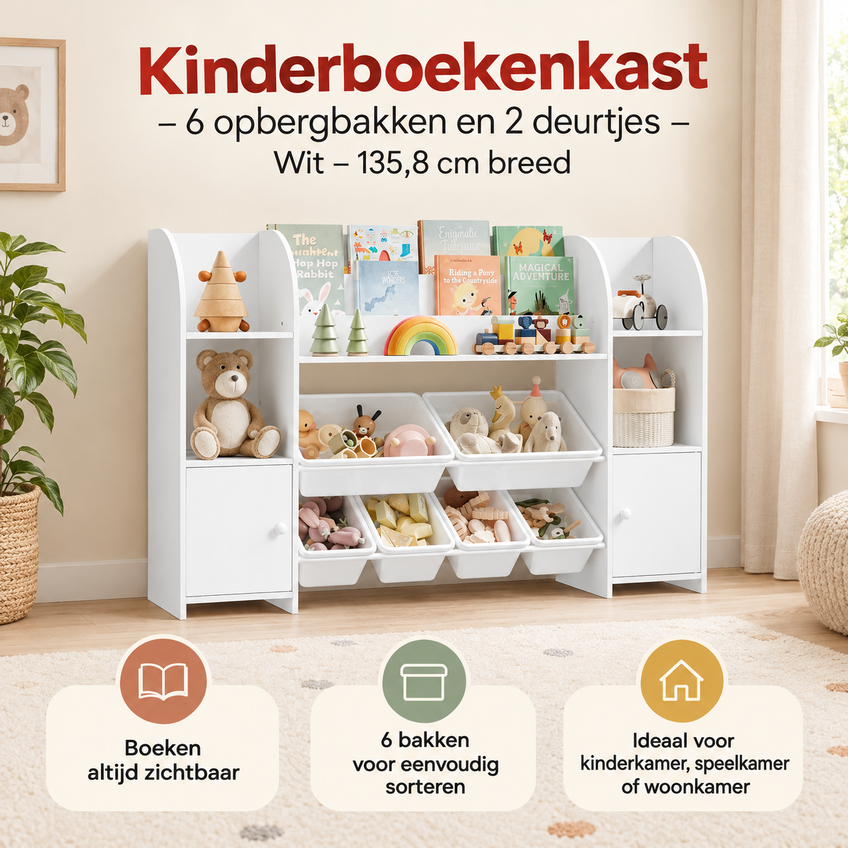 Praktische toepassing en keuzehulp voor kinderboekenkast