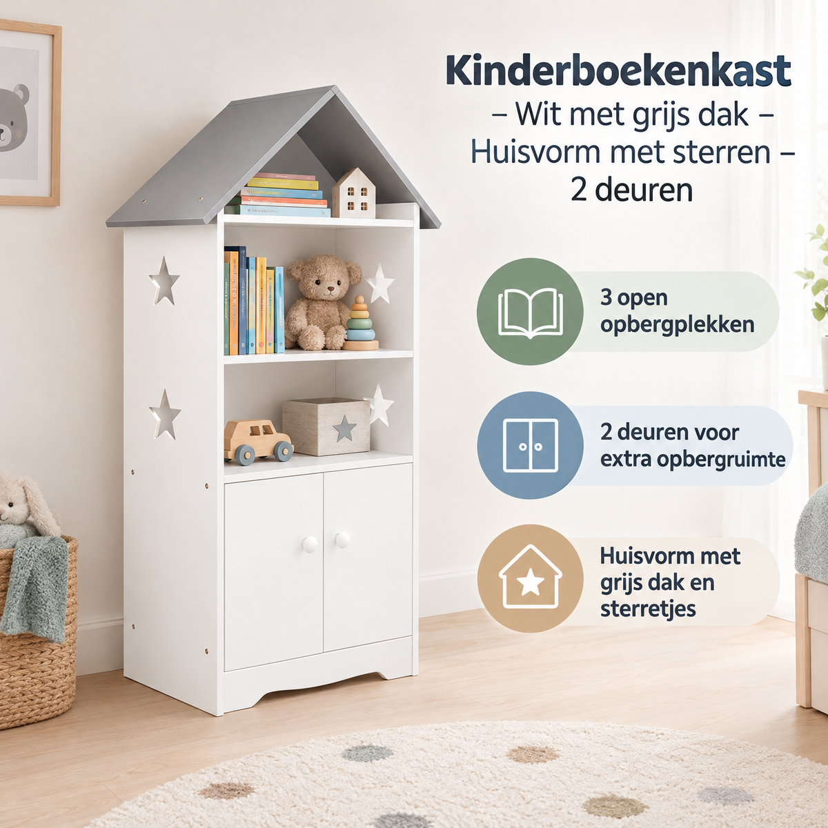 Praktische toepassing en keuzehulp voor kinderboekenkast
