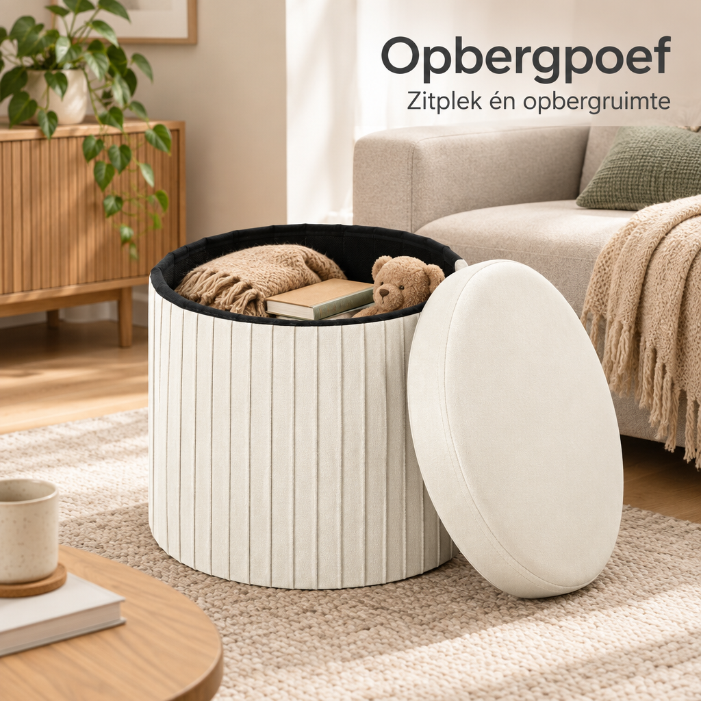 opbergpoef in gebruik in een passende praktijksituatie