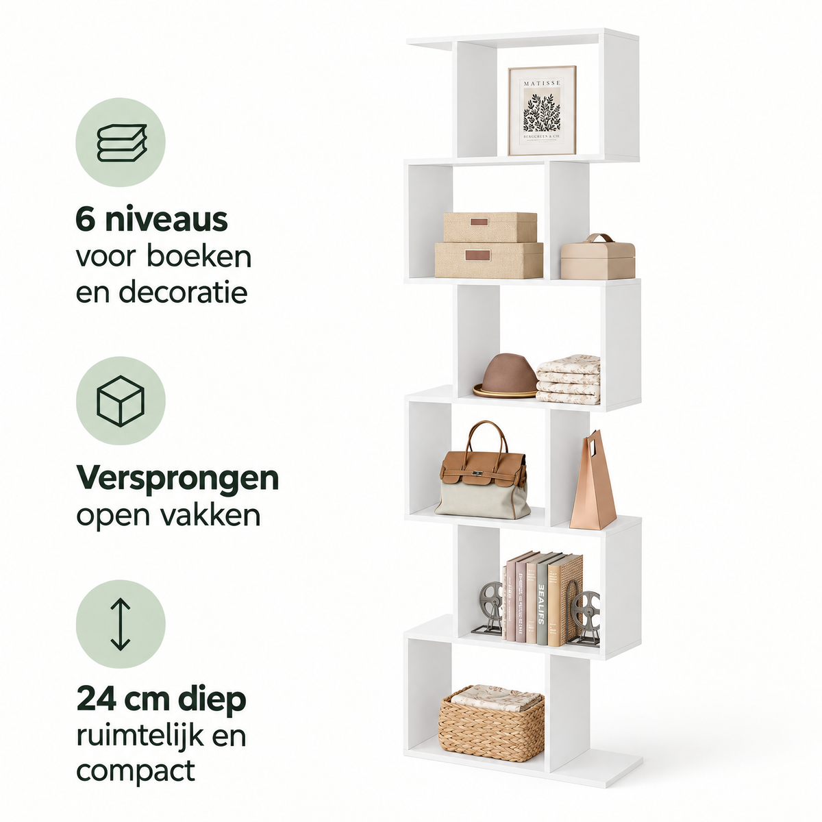 Belangrijkste voordelen en eigenschappen van open boekenkast