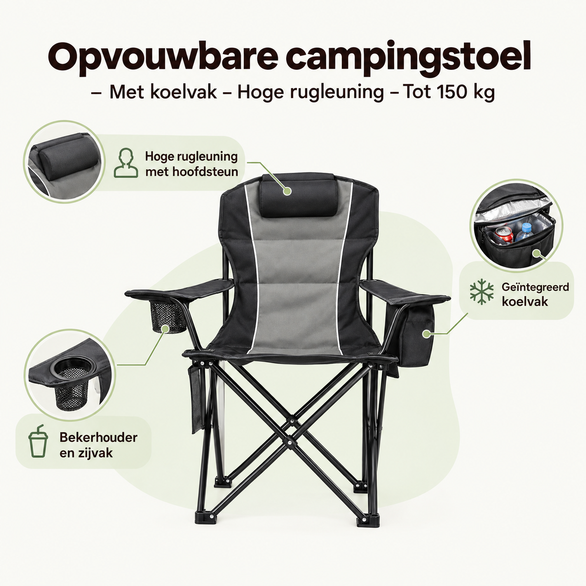 Belangrijkste voordelen en eigenschappen van opvouwbare campingstoel
