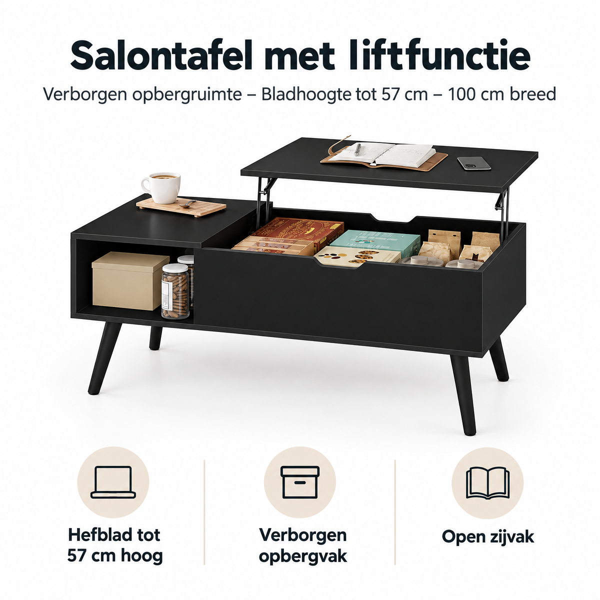 Belangrijkste voordelen en eigenschappen van salontafel met liftfunctie