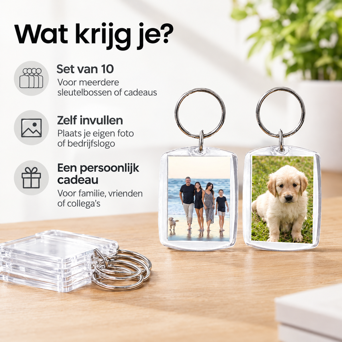 Praktische toepassing en keuzehulp voor sleutelhanger met fotohouder
