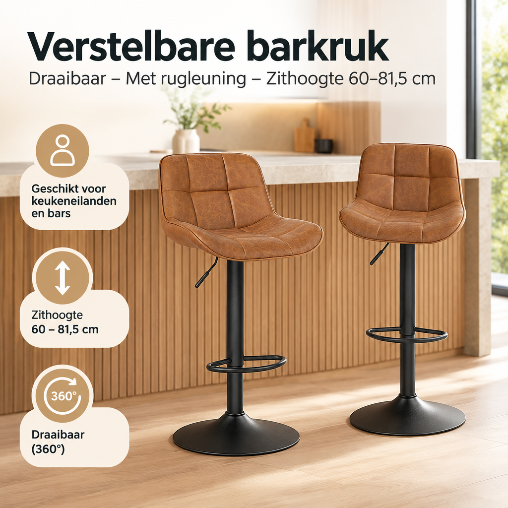 Praktische toepassing en keuzehulp voor verstelbare barkruk