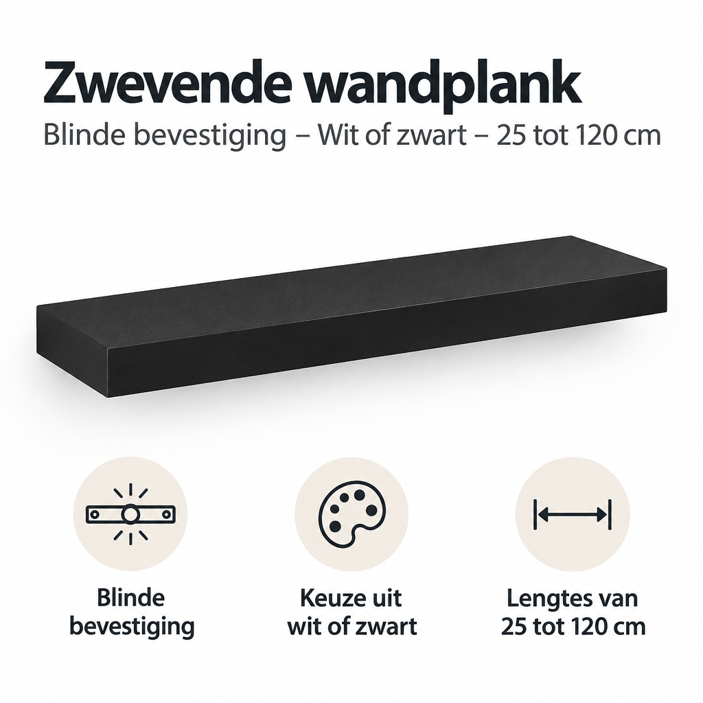 Belangrijkste voordelen en eigenschappen van zwevende wandplank