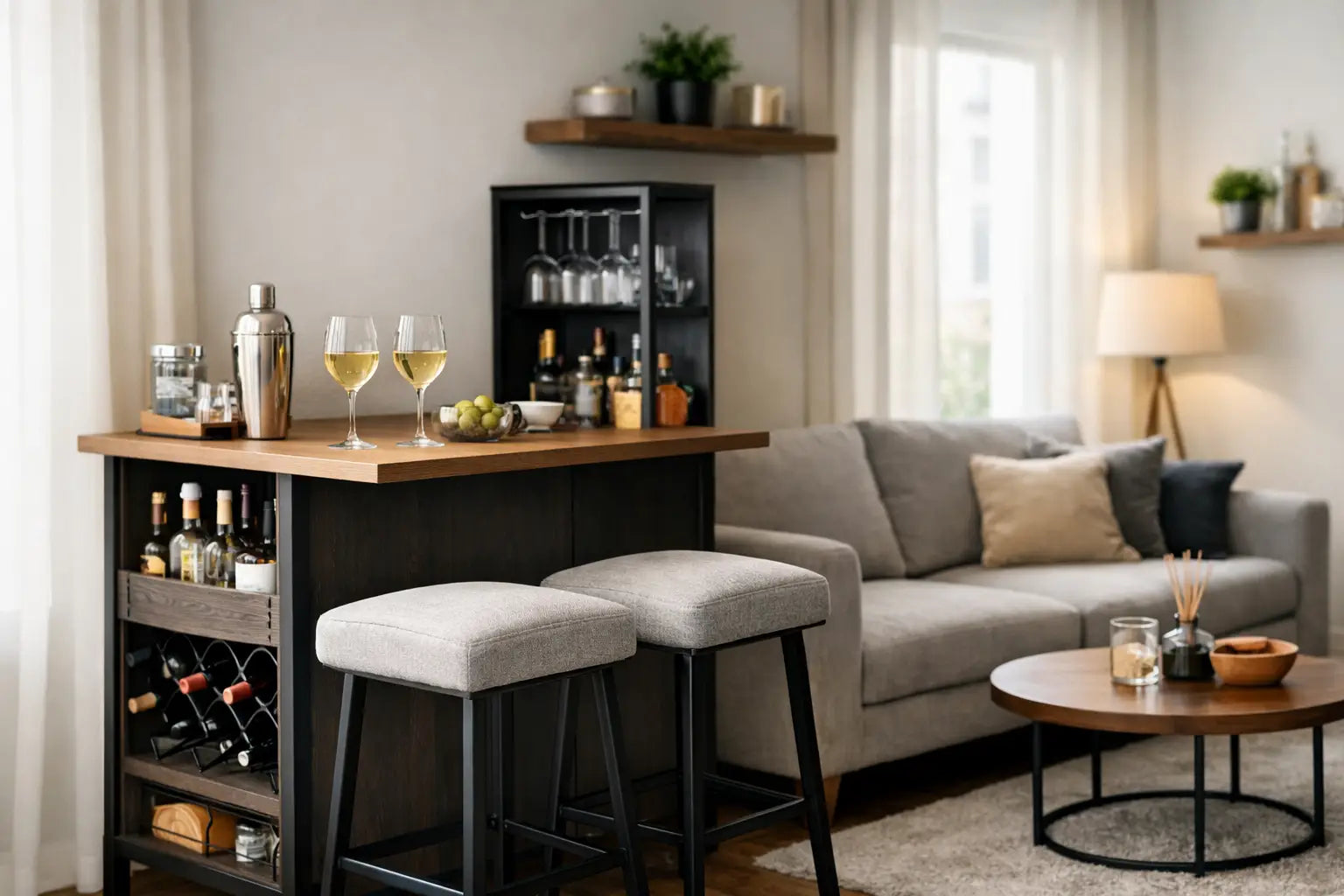 Barmeubel voor kleine woonkamer kiezen