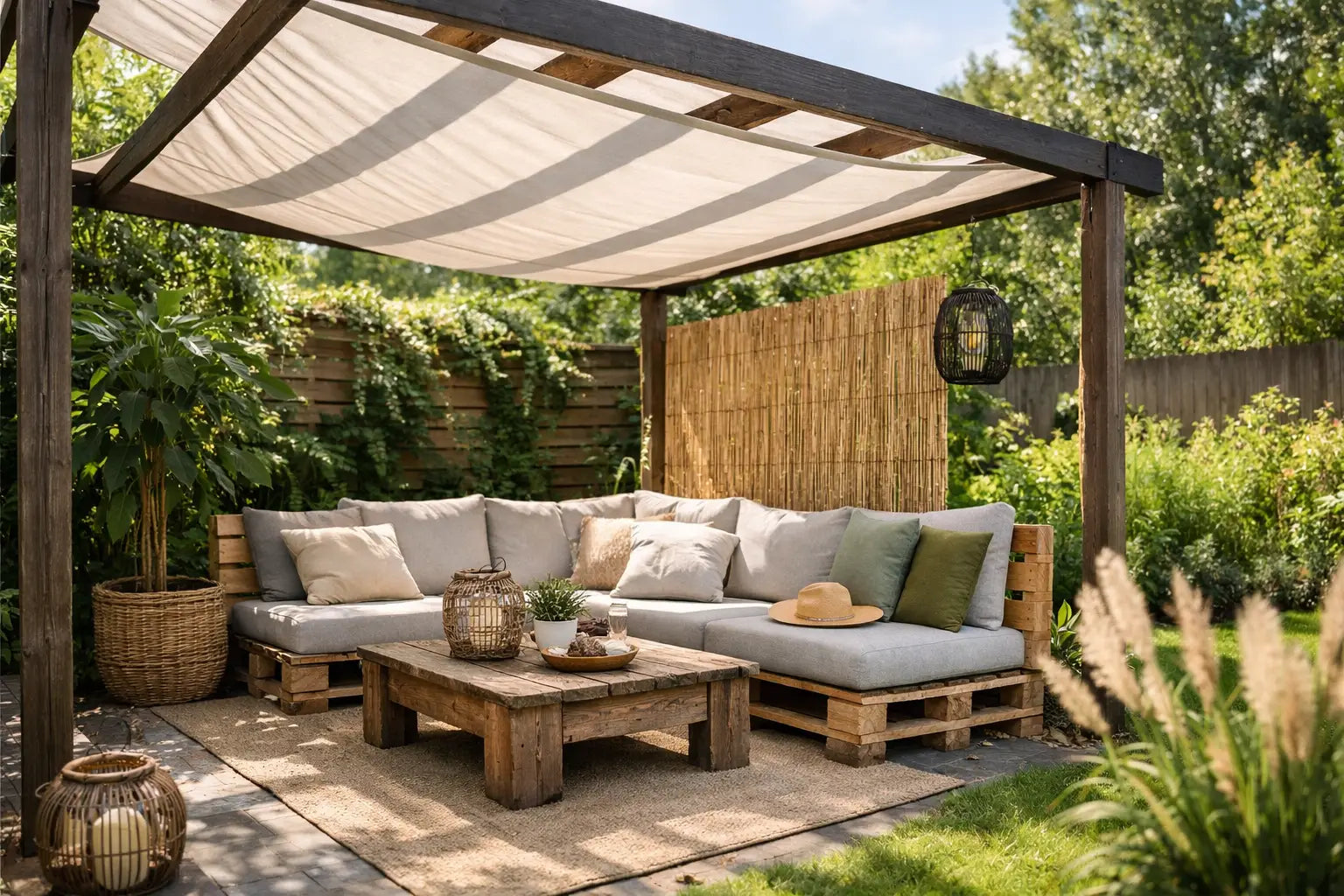 Tuinhoek schaduw creëren goedkoop? Zo pak je het aan