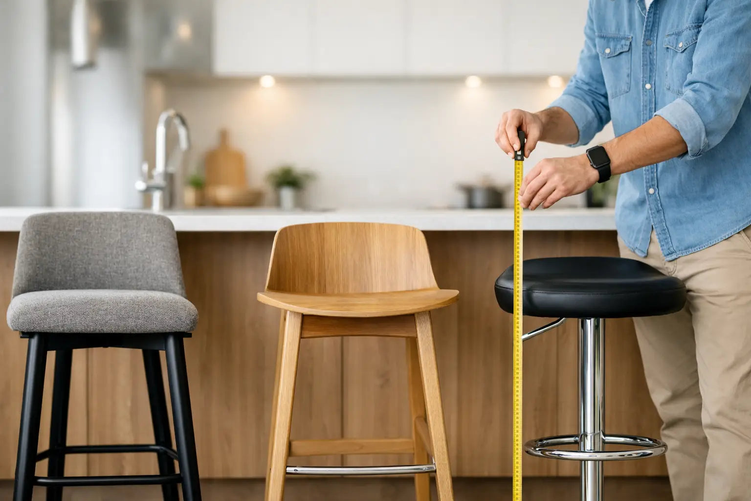 Hoe hoog barkruk kiezen zonder missers