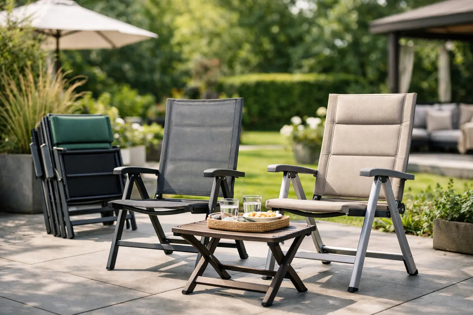 Inklapbare tuinstoelen set kiezen zonder gedoe
