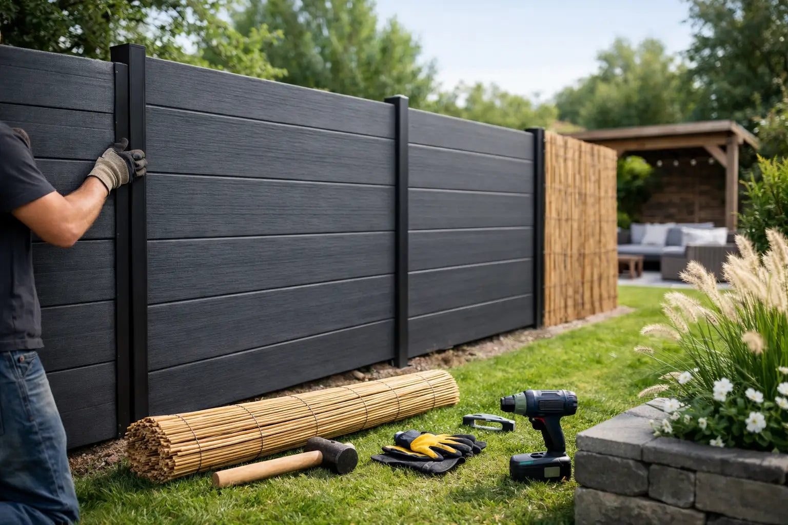 Privacy scherm tuin plaatsen zonder gedoe