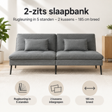 Belangrijkste voordelen en eigenschappen van 2-zits slaapbank