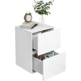 EUGAD Bedside Table Side Table with Large Storage Space Chest of Drawers Wooden Table for Bedroom Living Room