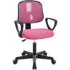 Kinderbureaustoel – Verstelbare zithoogte 38,5–50,5 cm – Meebewegende rugleuning – Mesh