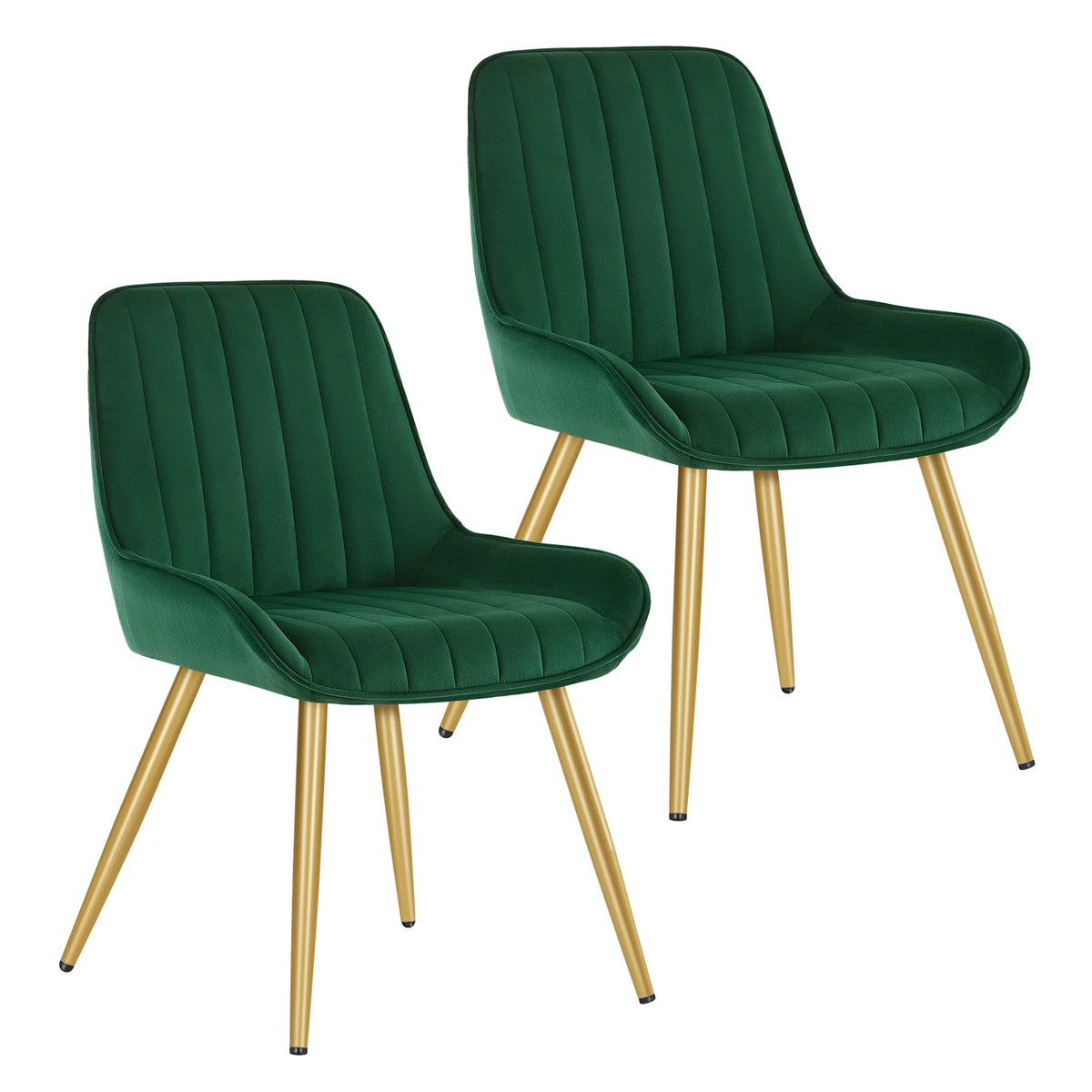 2PCS/SET Velvet Dining Chairs Kitchen Chairs with Low Armrests Backrest Ergonomic for Living Room Bedroom Office Load Capacity 150 kg
