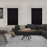 WOLTU Blackout Roller Blind Thermal Roller Blind No Drilling Required Side Pull Sun Protection Opaque Privacy for Windows Doors