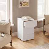 EUGAD Bedside Table Side Table with Large Storage Space Chest of Drawers Wooden Table for Bedroom Living Room