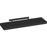 Zwevende wandplank zwart – 90 cm – Onzichtbare bevestiging – Tot 10 kg