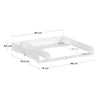 Aankleedopzetstuk commode – Wit – 80 cm – Met vakverdeler
