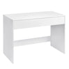 White Computer Table with 1 Drawer Storage 100x50x75cm PC Laptop Table Office Desk Workstation for Living Room Home Office Study