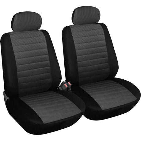 Set van 2 universele polyester autostoelhoezen voor voorstoelen, passend voor diverse autostoelen, van BukkitBow