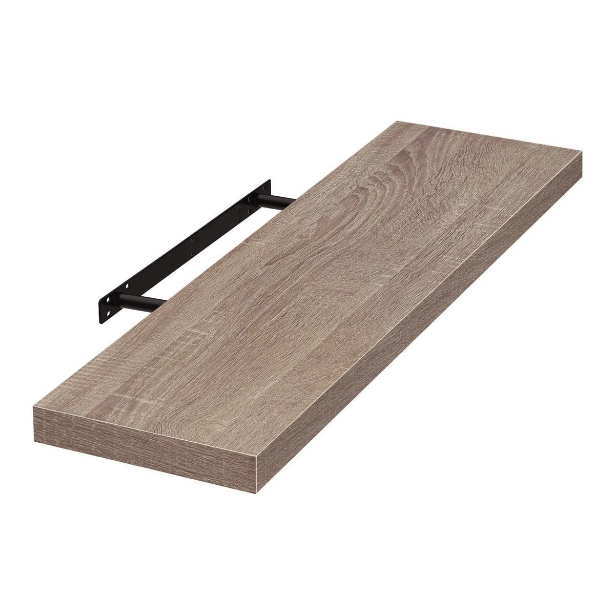 EUGAD Floating Shelf Wall Shelf DVD / CD Rack with Wooden Board Hanging Shelf Decoration for Living Room Bedroom