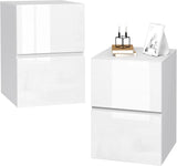 EUGAD Bedside Table Side Table with Large Storage Space Chest of Drawers Wooden Table for Bedroom Living Room