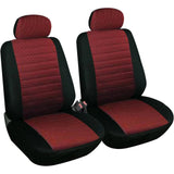 2PCS Universal Car Seat Covers Polyester Seat Protector with Headrest Airbag Protective for Car