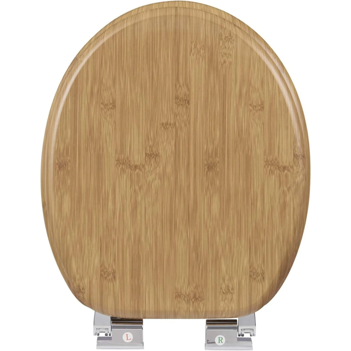 Universal MDF O-Shaped Toilet Lid Toilet Seat with Soft Close 360° Adjustable Hinges Suitable for Bathroom