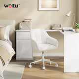 WOLTU Swivel Office Chair Chenille Makeup Chair Height Adjustable Ergonomic Gaming Chairs with High Back Desk Chair Liftable