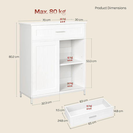 BukkitBow moderne keukendressoir met schuifdeur en open vakken, zwart afwerking en strak design, ideaal voor een eigentijdse keuken