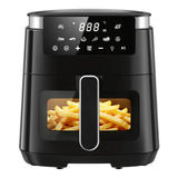 LLIVEKIT 5.5 L Air Fryer with Keep Warm Function 7 Cooking Programmes Viewing Window Interior Light Energy Efficient Oil Free for Kitchen