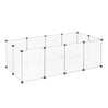 EUGAD DIY Pet Playpen Rabbit Accessories Indoor Guinea Pig House with Door Cage for Cat Hedgehog Hamster Exercise Modular Enclosure