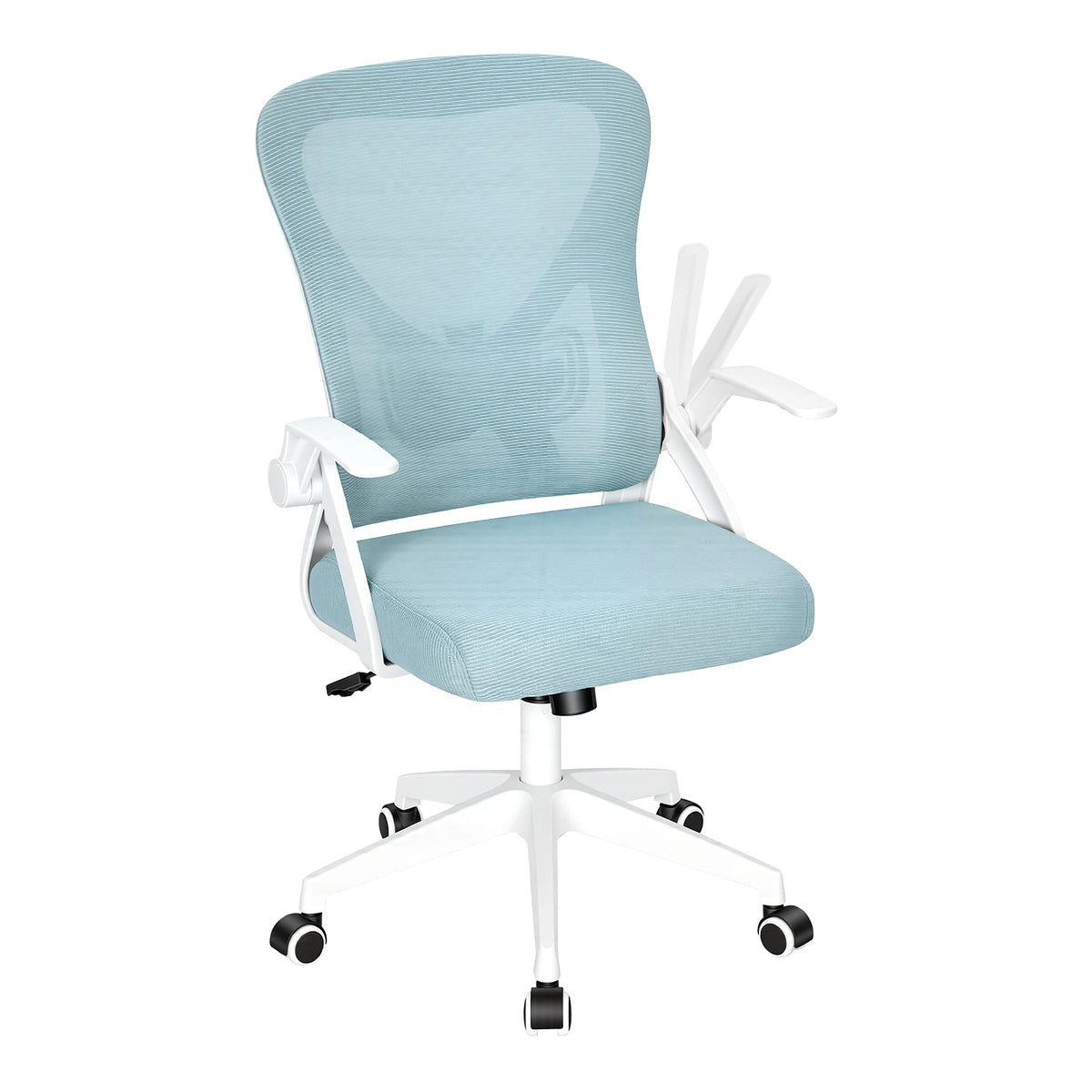Ergonomische bureaustoel – Mesh rugleuning – Opklapbare armleuningen – Verstelbare zithoogte