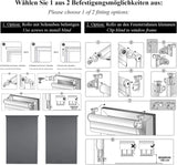 EUGAD Blackout Roller Blind with Accessories and Coating No Drilling Sun Privacy Protection for Windows and Doors