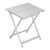 Lichtgewicht campingtafel van aluminium van BukkitBow, opvouwbaar en geschikt voor outdoor gebruik, zichtbaar in de afbeelding