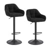 WOLTU 2PCS/Set Height-Adjustable Bar Stools Bistro Counter Stool with Rotable Padded Footrest Chenille Cord Kitchen Chairs