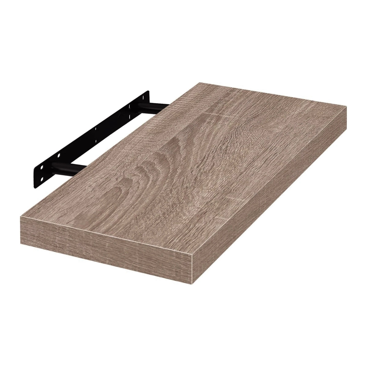 EUGAD Floating Shelf Wall Shelf DVD / CD Rack with Wooden Board Hanging Shelf Decoration for Living Room Bedroom