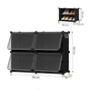 Modulaire schoenenkast – Transparante deurtjes – Zwart of wit – 60, 90 of 120 cm hoog