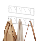 BukkitBow wandkapstok met draaibare haken en metalen jashouder, modern en functioneel voor entree of hal.