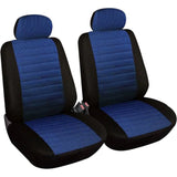 2PCS Universal Car Seat Covers Polyester Seat Protector with Headrest Airbag Protective for Car