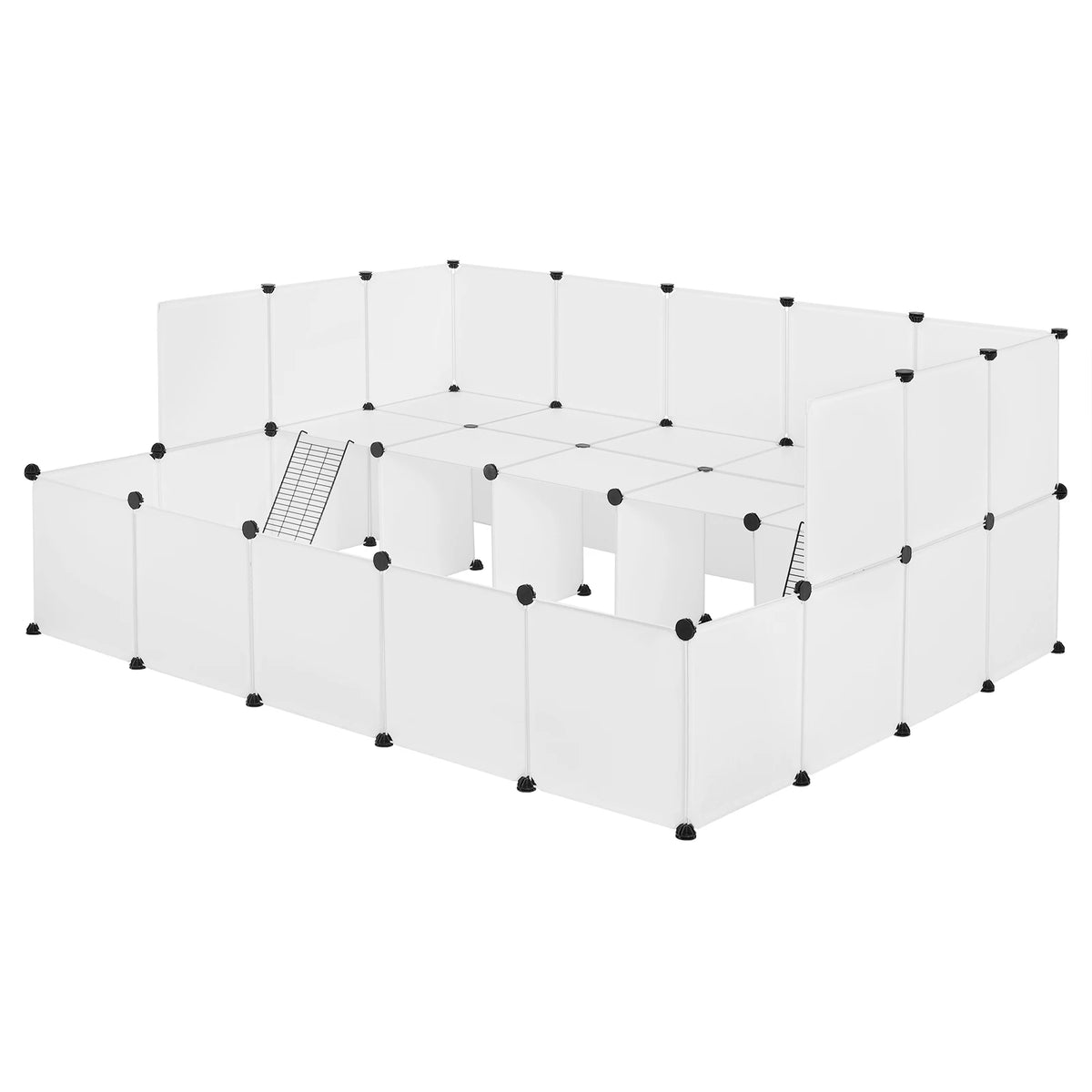 EUGAD Pet Dogs Playpen Crate Fence Outdoor Enclosure for Rabbits Guinea Pig Exercise House Puppy Rabbit Training Cage  Animal Home