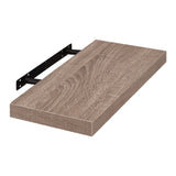 EUGAD Floating Shelf Wall Shelf DVD / CD Rack with Wooden Board Hanging Shelf Decoration for Living Room Bedroom