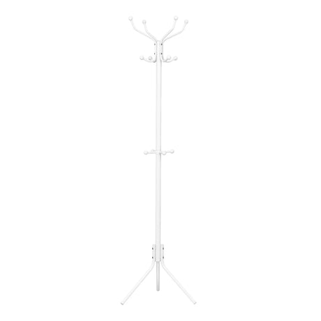Staande kapstok van BukkitBow met 12 haken, metalen constructie, 173 cm hoog, geschikt voor jassen en tassen.