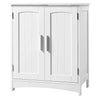 EUGAD Bathroom Cabinet Vanity Unit Under Sink Storage Cupboard with 2 Doors Adjustable Shelf Freestanding Vanity Cabinet Organizer 50x30x60cm