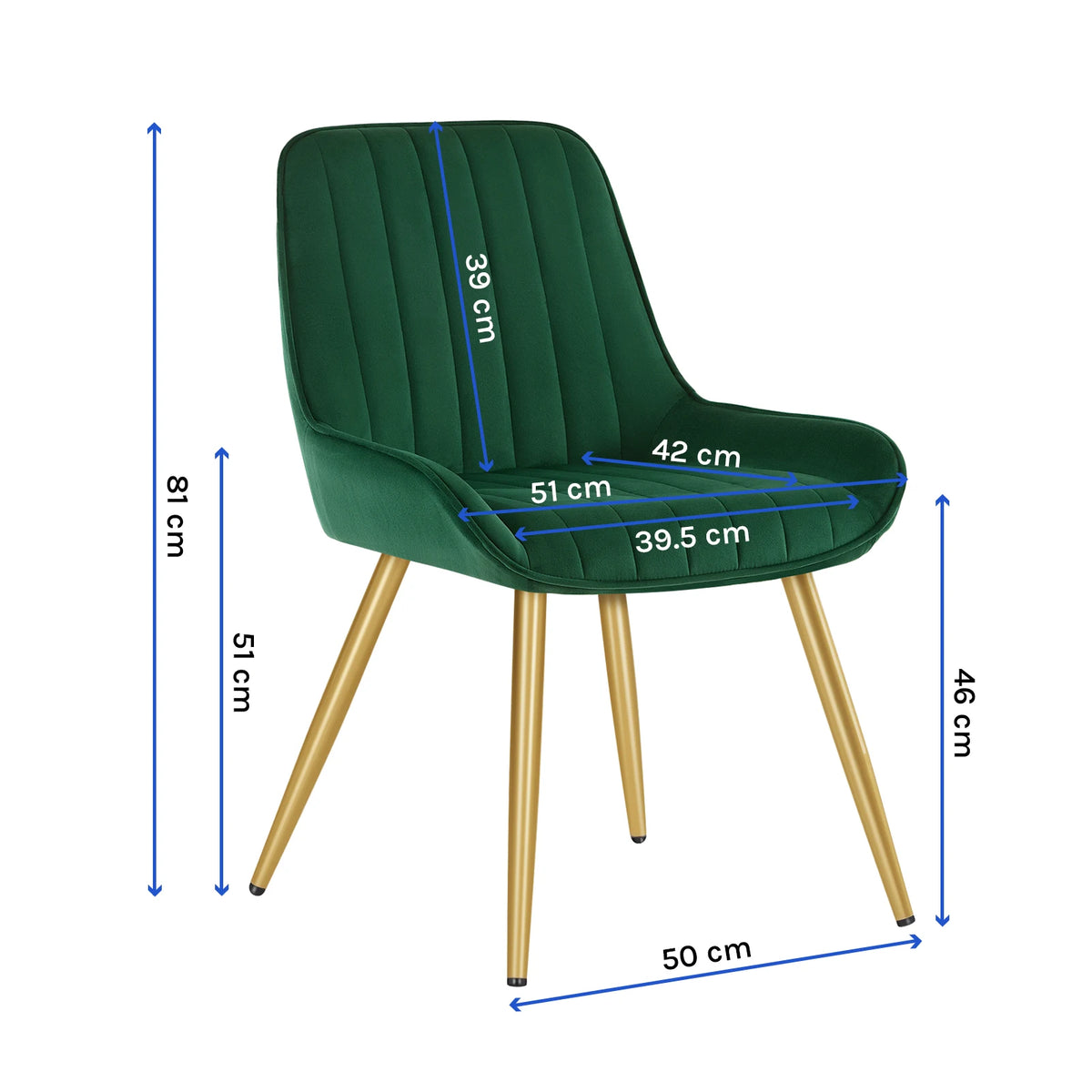 2PCS/SET Velvet Dining Chairs Kitchen Chairs with Low Armrests Backrest Ergonomic for Living Room Bedroom Office Load Capacity 150 kg